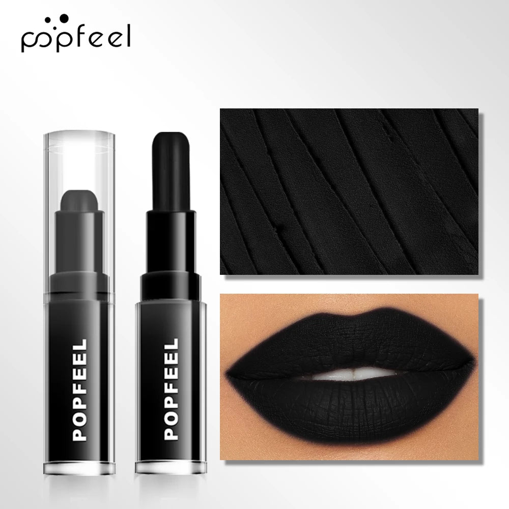 Long-Lasting Matte Black Liquid Lipstick - 7