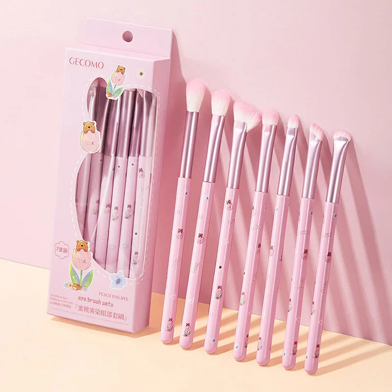 Professional 8-Piece Precision Eye Makeup Brush Set - 1