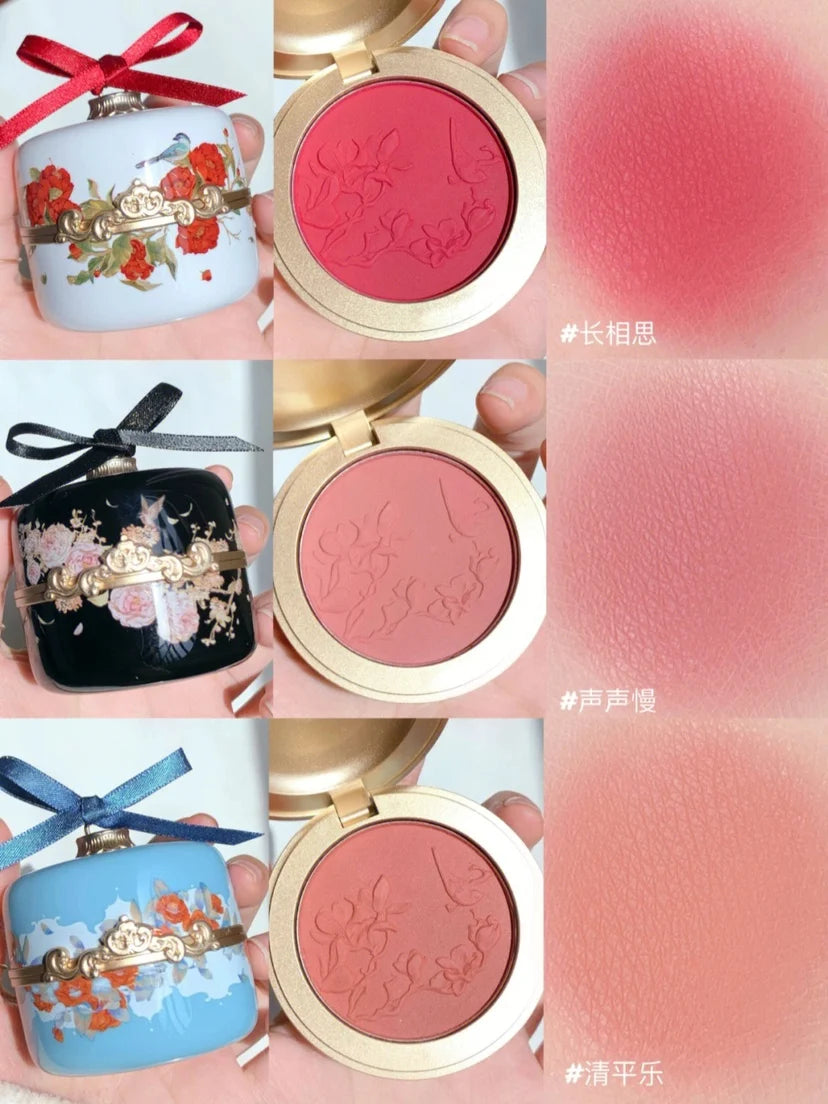 Embossed Floral Matte Blush Palette - 11