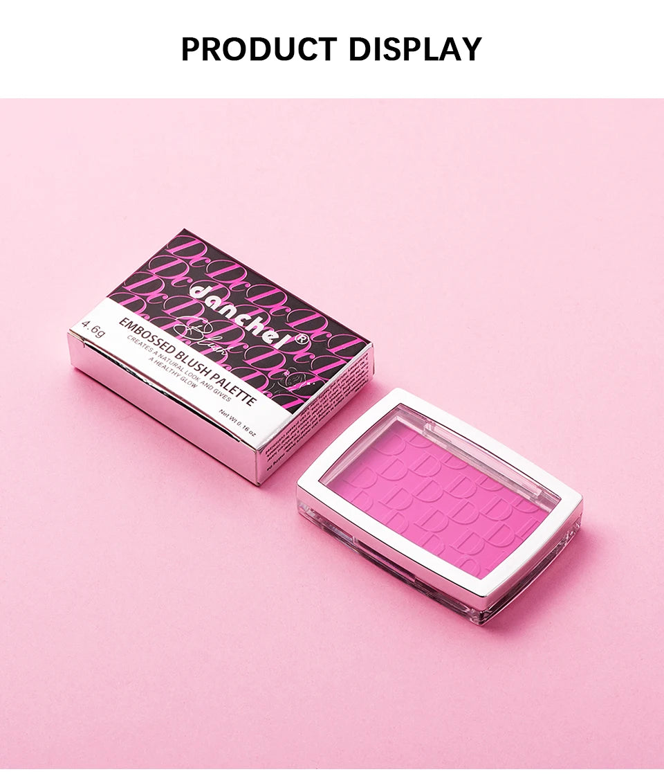 Matte Embossed Blush Palette for Natural Cheek Color - 18