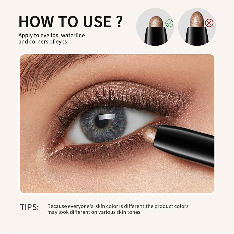 Waterproof Long-Lasting Eyeshadow Stick and Primer Set - 13