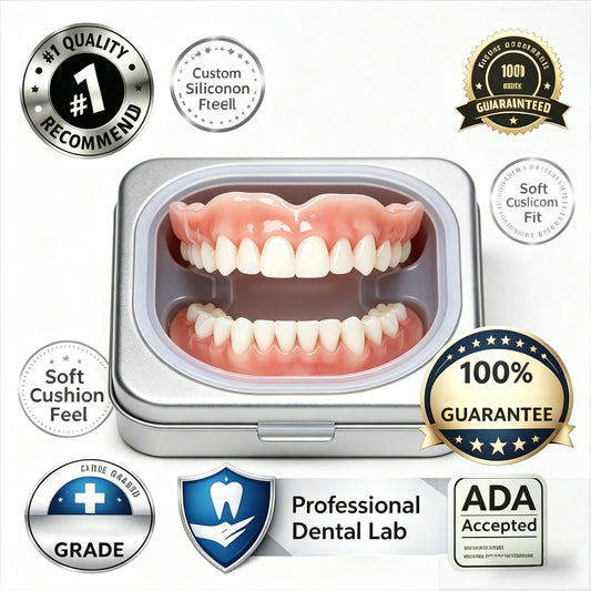 Adjustable Silicone Cosmetic Dentures for Instant Smile Correction