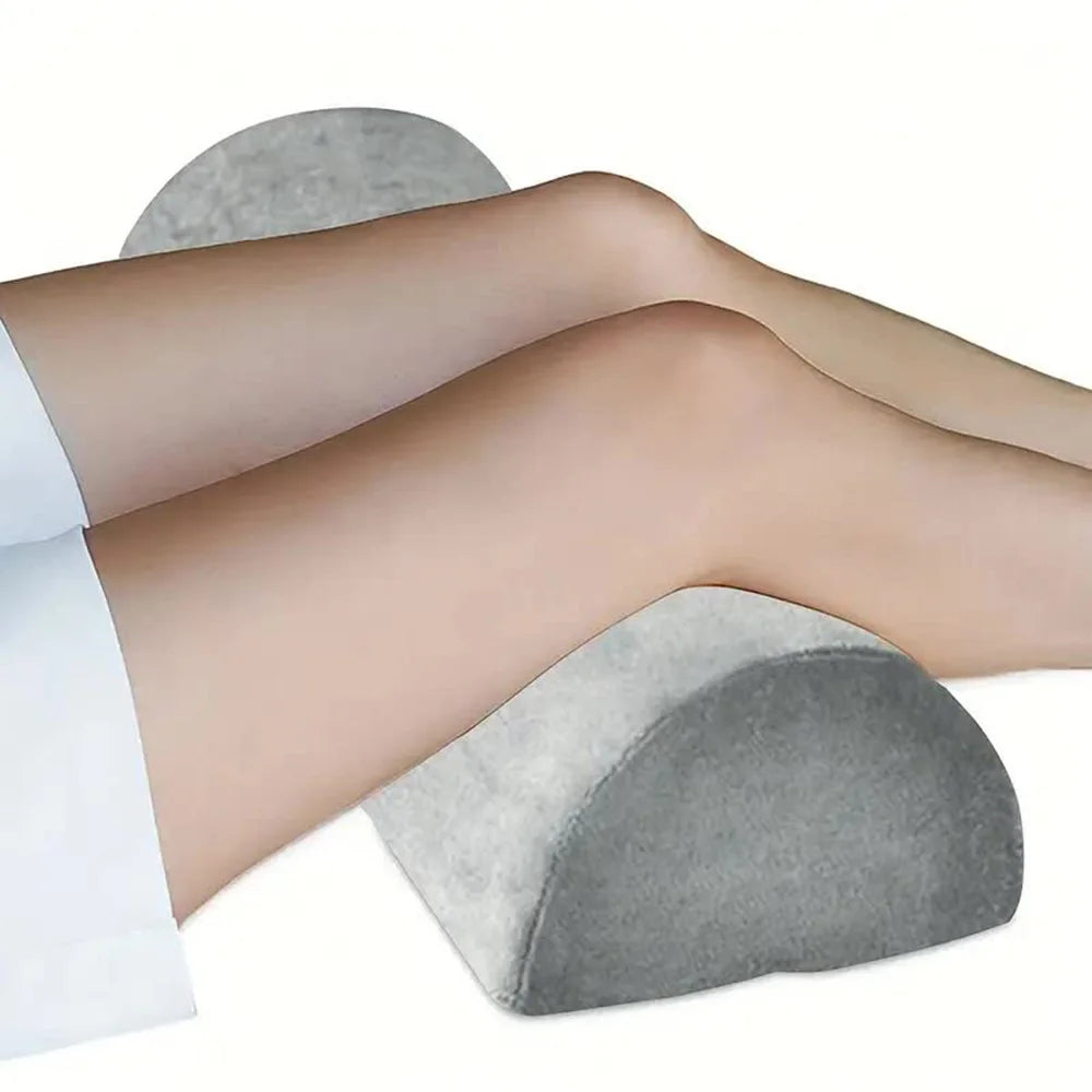 Half Moon Memory Foam Support Pillow for Legs and Back - 1