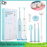 Electric Ultrasonic Teeth Cleaner and Tartar Remover Kit