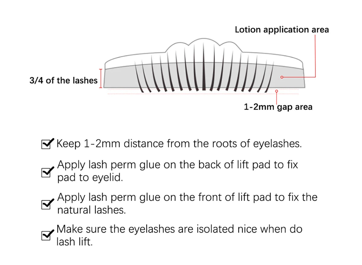 Professional Eyelash Lifting and Curling Perm Kit - 9
