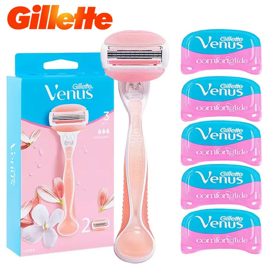 Smooth Glide Women’s Shaving Razor with Moisturizing Gel Bars
