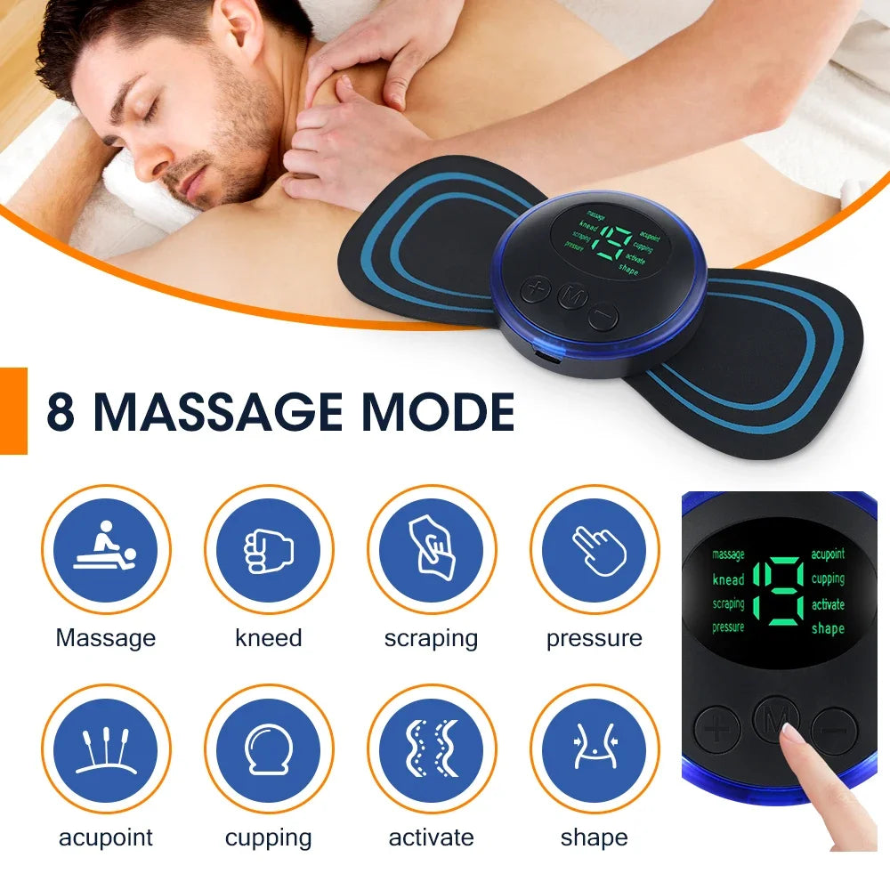 Portable Electric Muscle Massage Patch for Pain Relief - 2