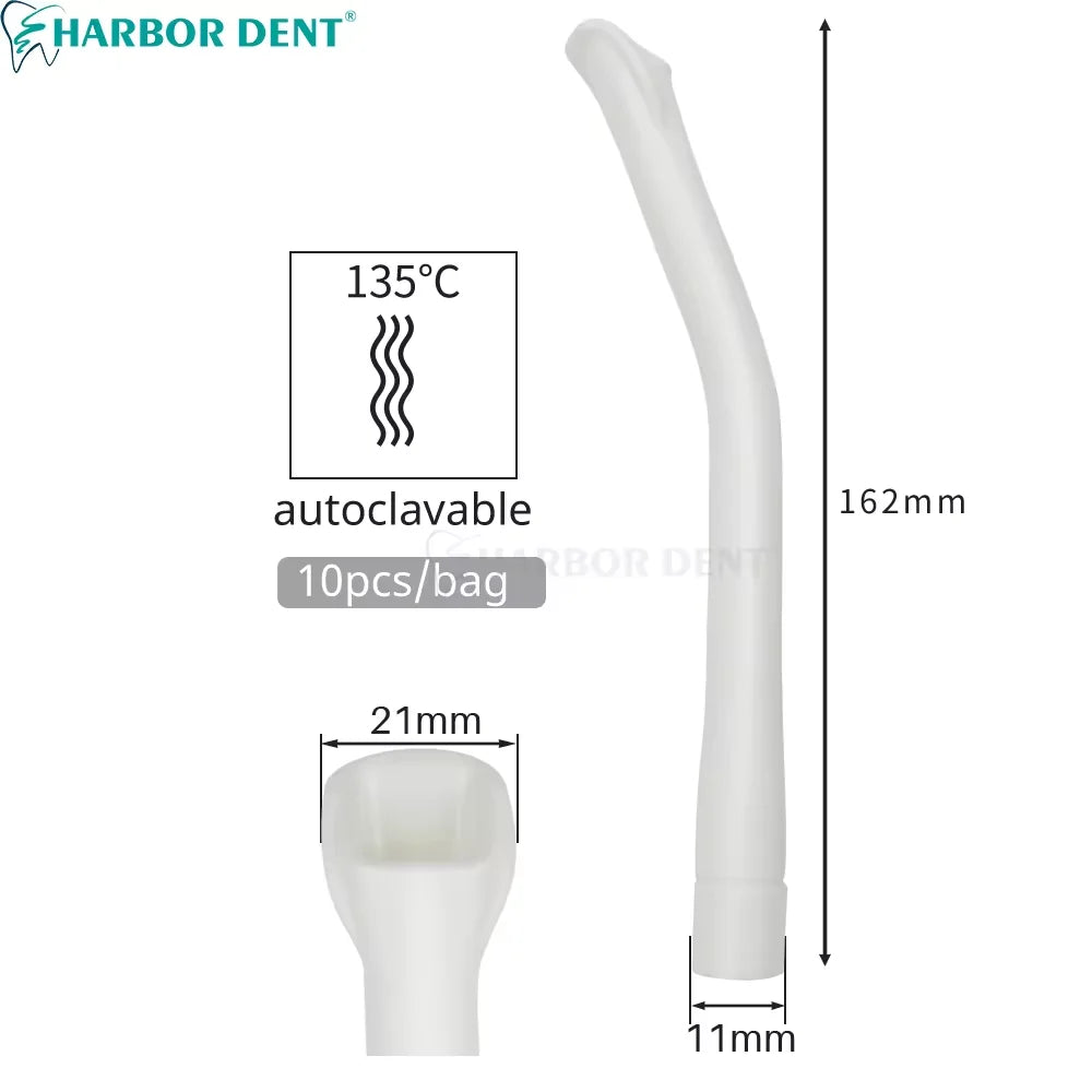 Autoclavable Dental Suction Tips - 10 Piece Set - 7