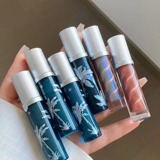 Hydrating Shimmer Lip Gloss for High-Shine Nude Finish