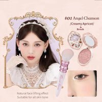 Embossed Long-Lasting Powder Blush for Silky Smooth Skin