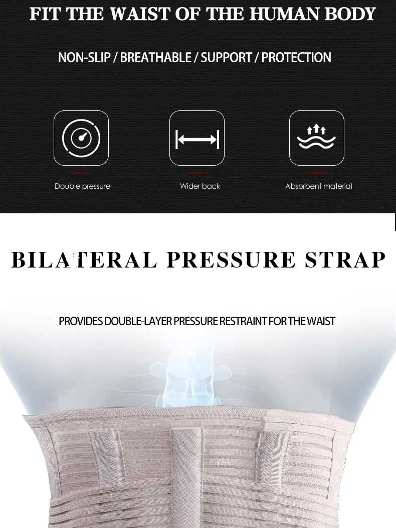 Adjustable Lumbar Support and Waist Trainer Belt - 8