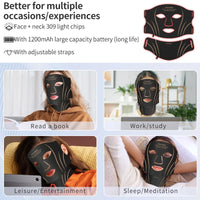 7-Color LED Light Therapy Face and Neck Rejuvenation Mask