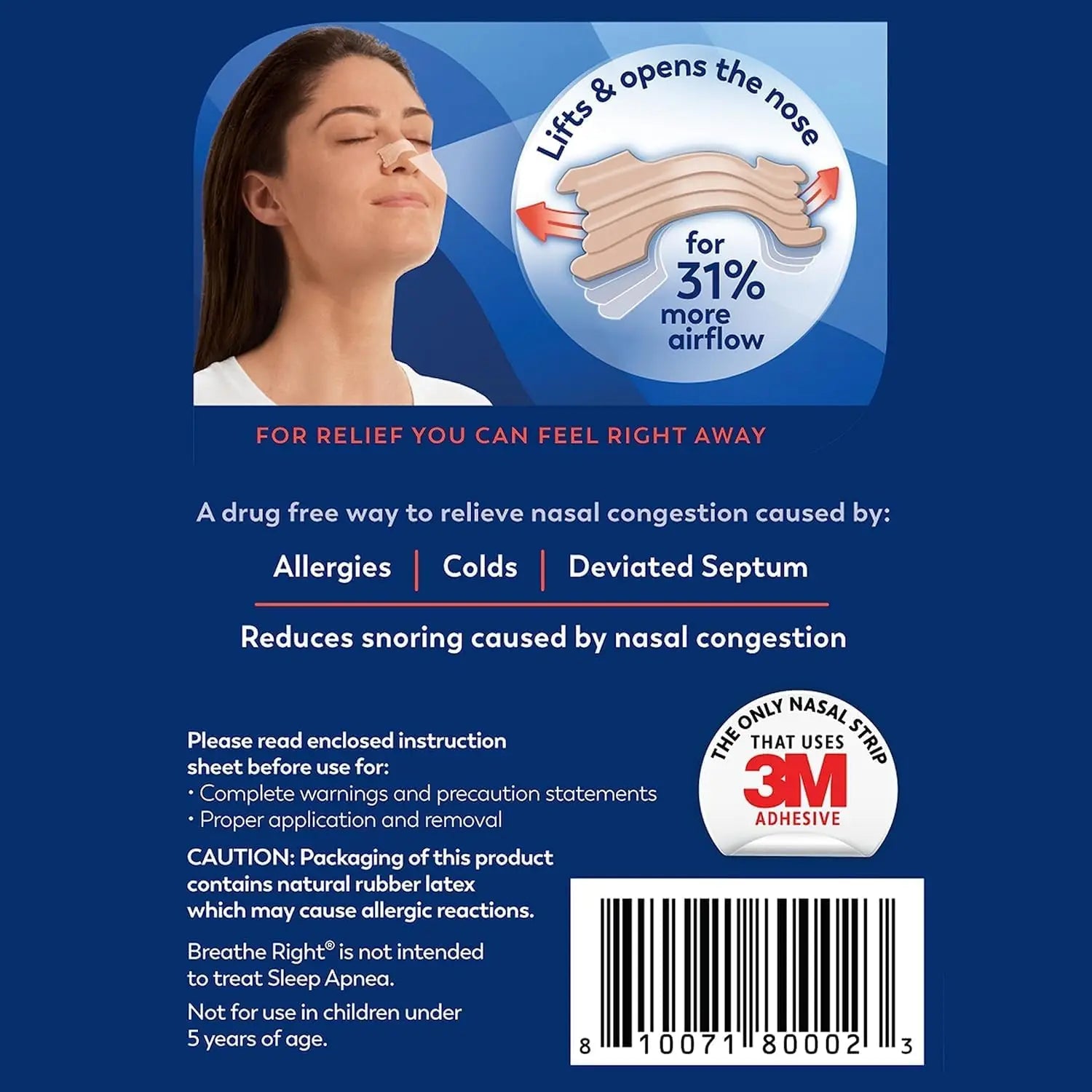 Extra Strength Nasal Congestion and Snoring Relief Strips - 4