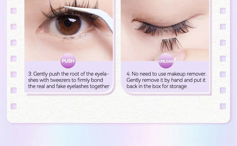 No-Glue DIY Segmented False Eyelashes - 21