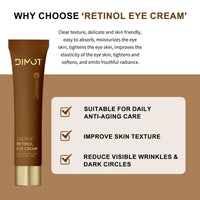 Retinol Eye Cream for Wrinkles and Dark Circles