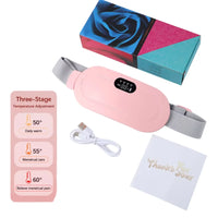 Portable Heated Massage Belt for Menstrual Cramp Relief