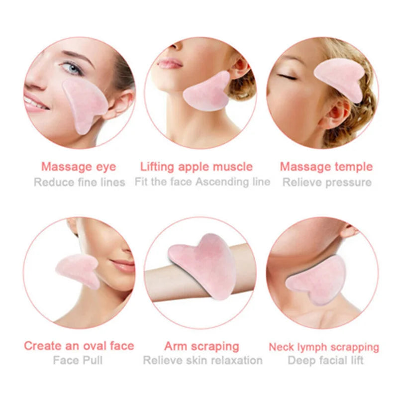 Natural Gua Sha Massage Stone for Facial Sculpting and Skin Care - 15