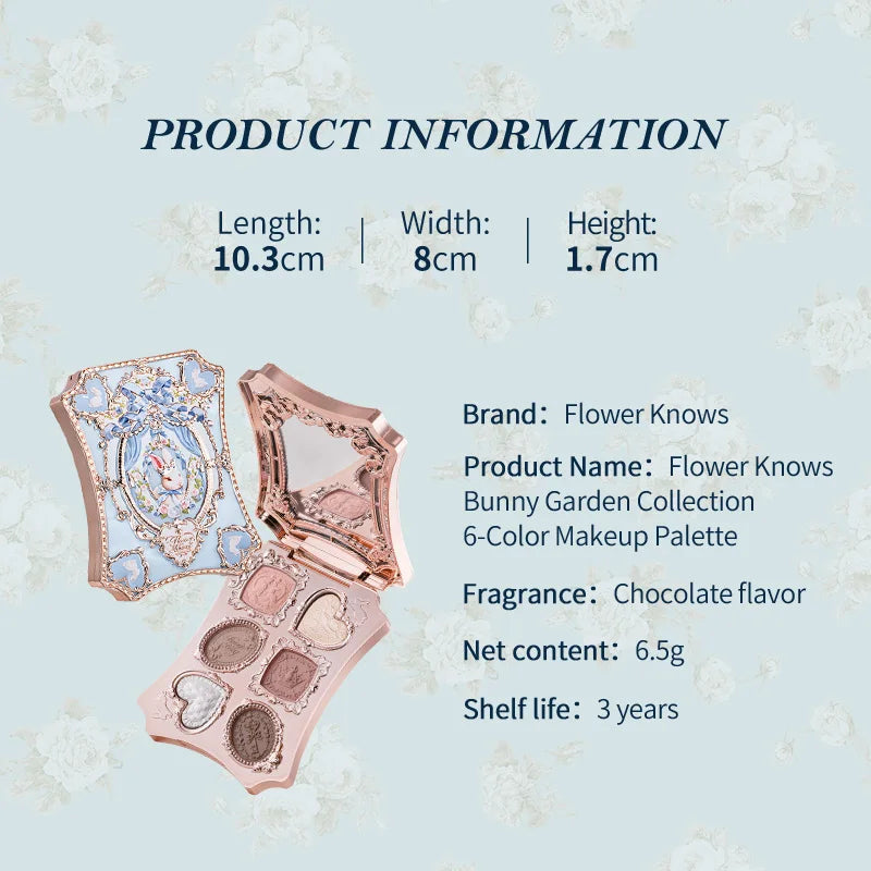 6-Color Bunny Garden Eyeshadow Palette - 5
