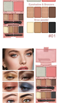 All-in-One Portable Makeup Palette for Travel and Daily Use