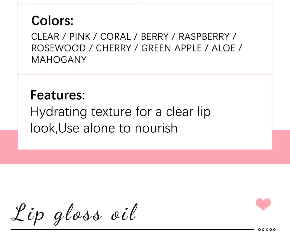 Crystal Jelly Moisturizing Lip Glow Oil - 9