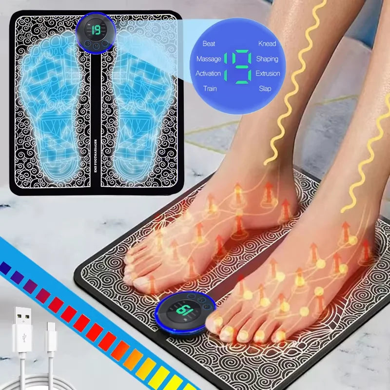 Electric EMS Foot Massager Pad for Muscle Relief - 1