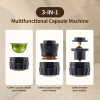 Portable 3-in-1 Wireless Espresso Coffee Maker