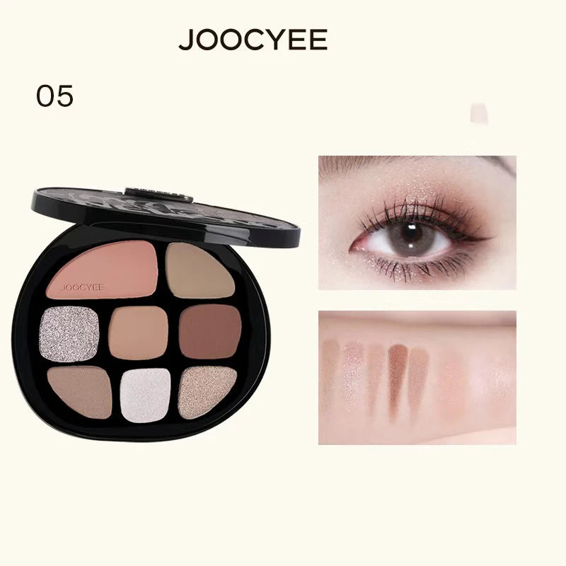 Smoky Amber 8-Color Eyeshadow Palette for Long-Lasting Glam - 23