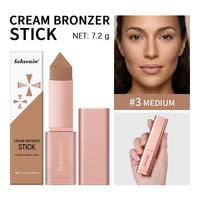 Cream Bronzer Stick for Seamless Face Contouring and Sculpting
