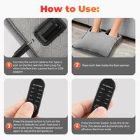 Electric USB Foot Warmer Heating Pad