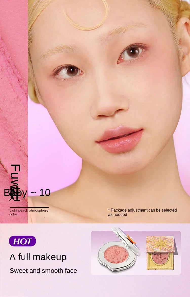 Emotional Shimmer Pressed Powder Blush for Natural Radiant Glow - 13