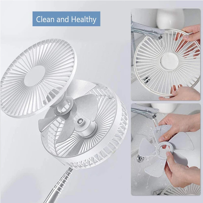 Adjustable Foldable Portable Desk Cooling Fan - 10