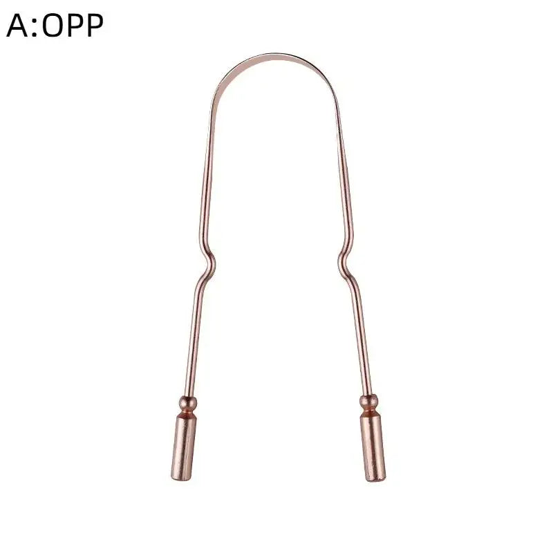 Professional Metal Tongue Scraper for Fresh Breath - 24
