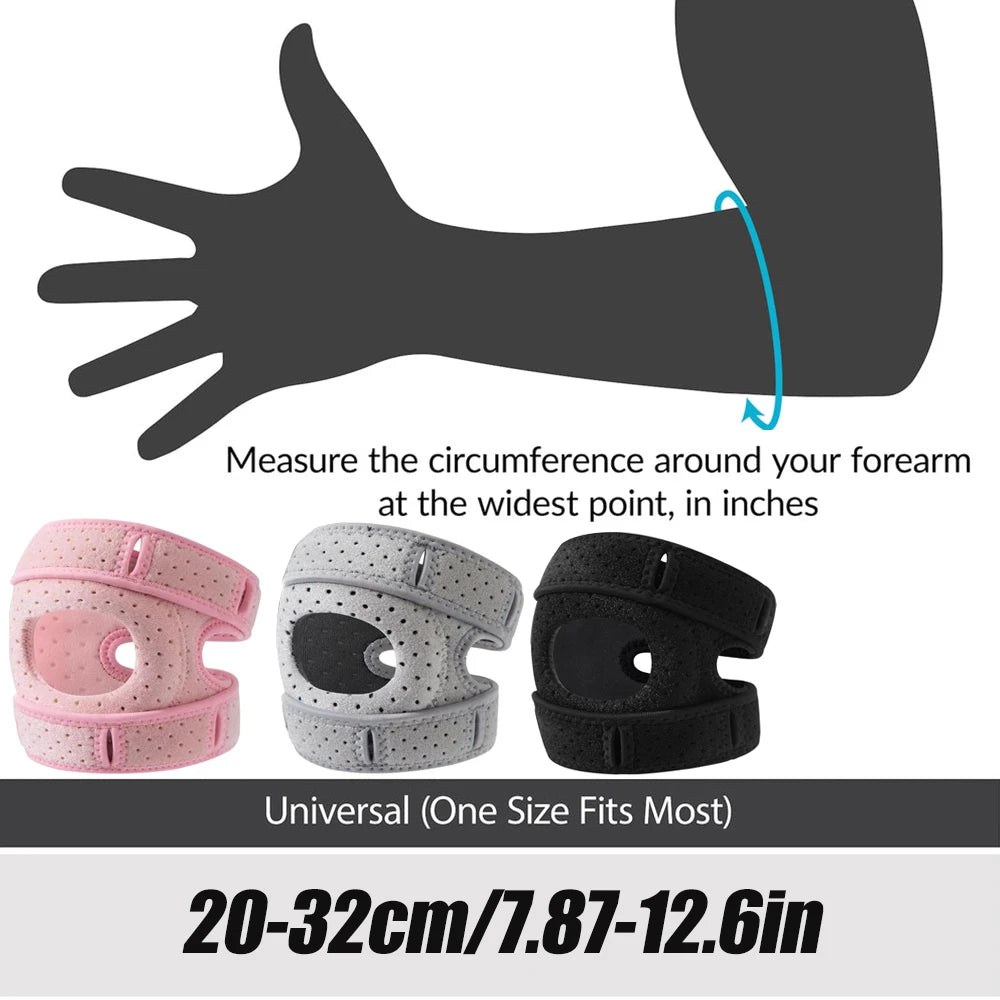Adjustable Breathable Elbow Support Brace for Pain Relief - 3