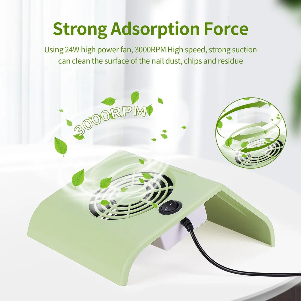 Portable USB Nail Dust Vacuum Collector - 2
