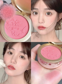 Embossed Floral Matte Blush Palette
