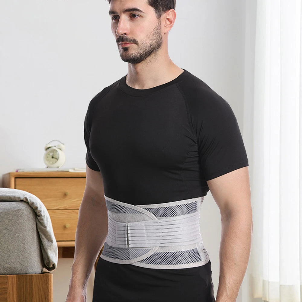 Adjustable Lumbar Support Belt for Lower Back Pain Relief - 14