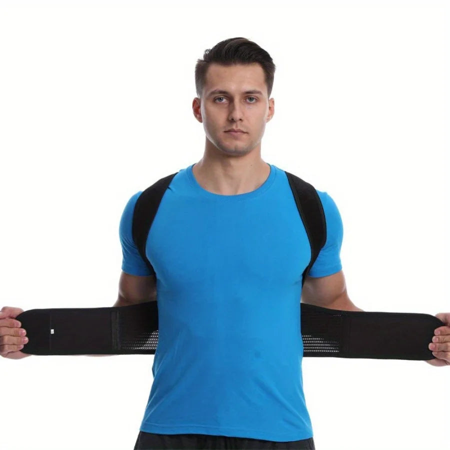 Adjustable Back Posture Corrector and Lumbar Support Brace - 4