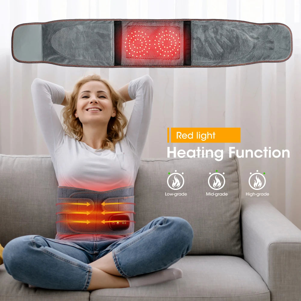 Heated Lumbar Massage Belt for Back Pain Relief - 10