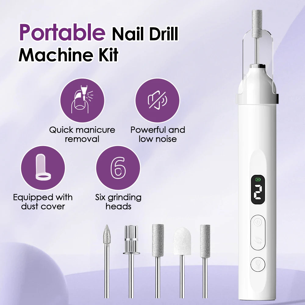 Portable Electric Manicure Drill for Salon-Quality Nails at Home - 8