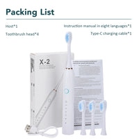 Rechargeable Sonic Electric Toothbrush with 6 Modes