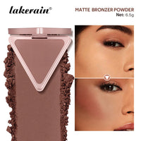 Matte Bronzer Powder for Face Contouring and Shading