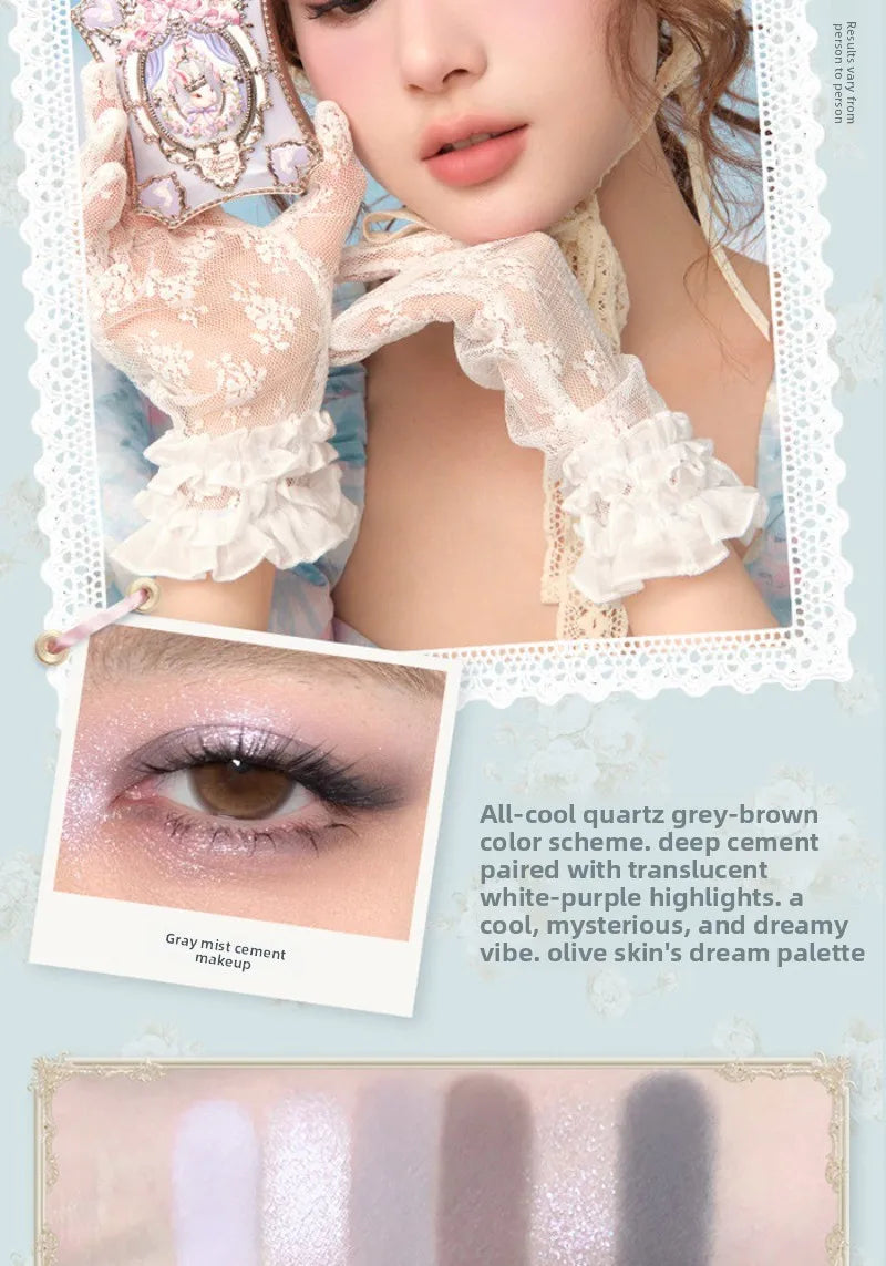 6-Color Matte and Shimmer Eyeshadow Palette - 17