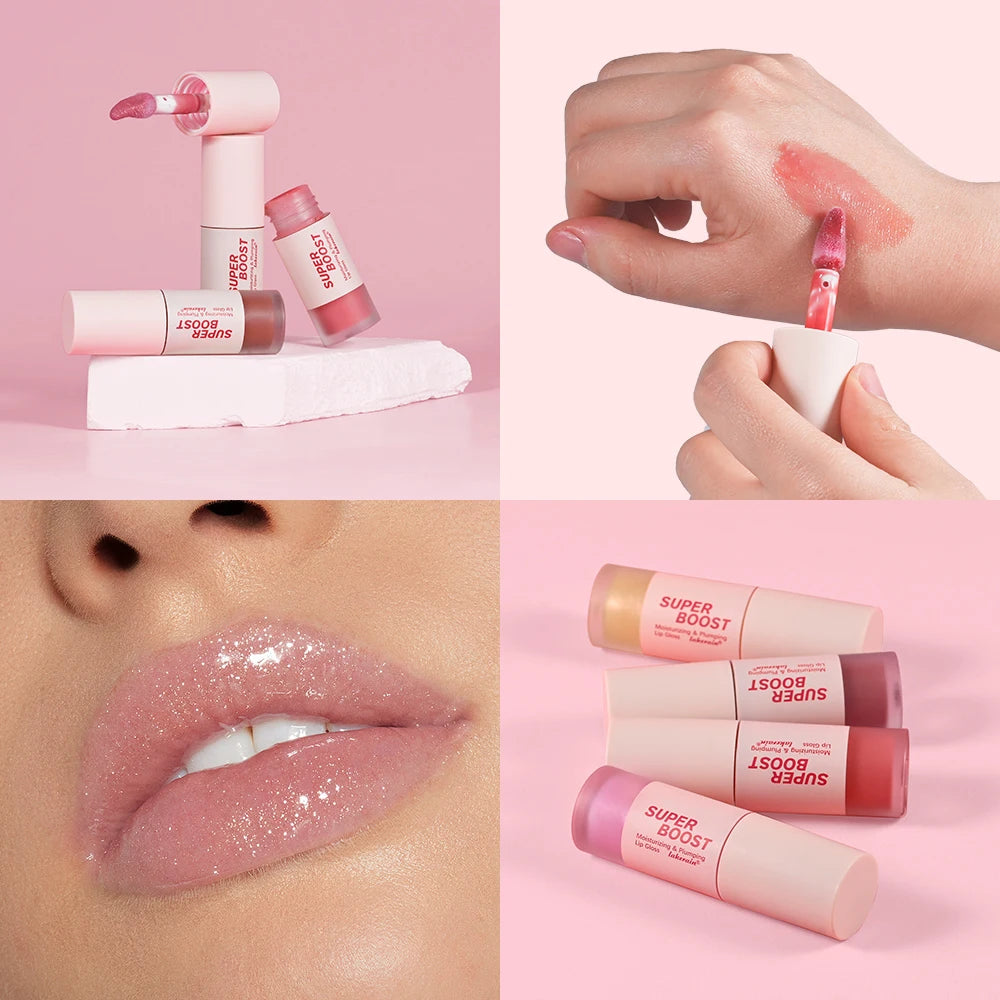 Hydrating Plumping Lip Gloss for Fuller Mirror-Shine Lips - 17
