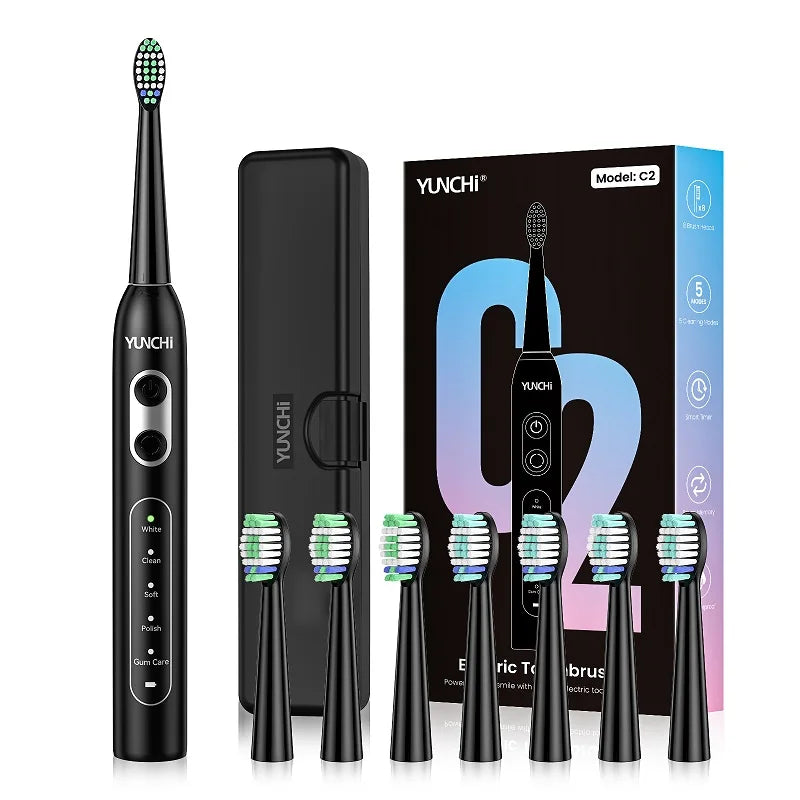 Ultrasonic Electric Toothbrush with 8 Brush Heads - 21