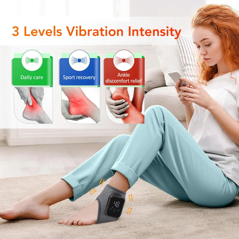 Portable Heated Vibration Leg and Foot Massager - 22