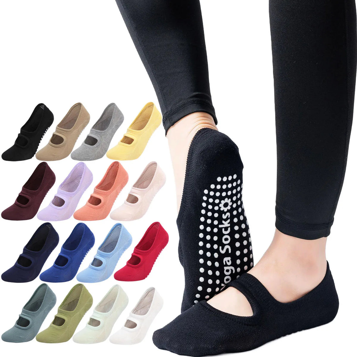 Non-Slip Yoga and Pilates Socks for Women