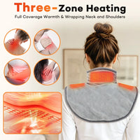 Electric Heated Shoulder and Neck Relief Shawl