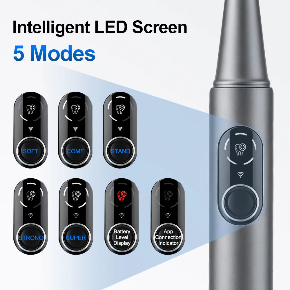 Visual Ultrasonic Tooth Scaler for At-Home Plaque Removal - 10