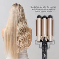 3-Barrel Professional Hair Waver for Beachy Waves