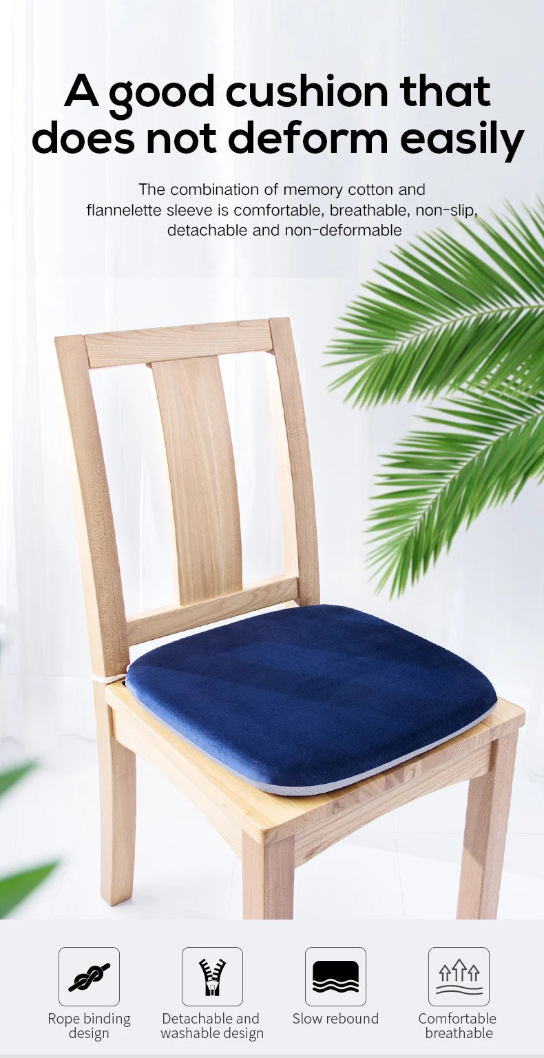 Ergonomic Memory Foam Seat Cushion for Office and Car - 7